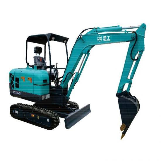 Jing Gong 30L 2.6 ton small crawler excavator with replaceable rubber track