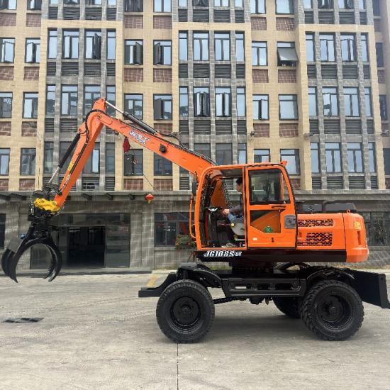 Scrap With Grab excavator